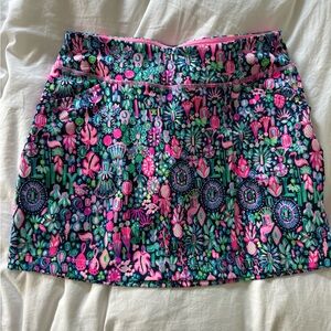 Lilly Pulitzer Luxletic UPF 50 Semana Skort Low Tide Navy Jewely size Small NWOT